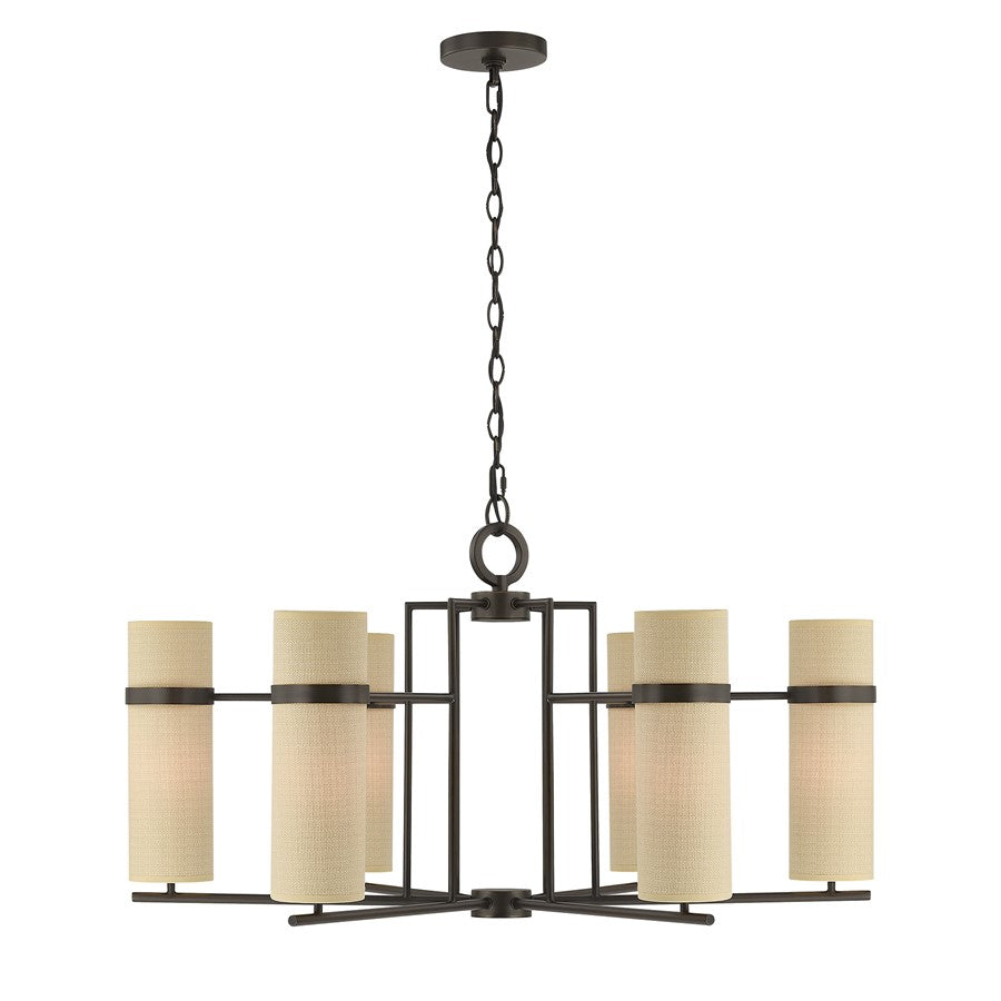 Savoy House Weston 6 Lt Chandelier, Mediterranean - 1-4562-6-15