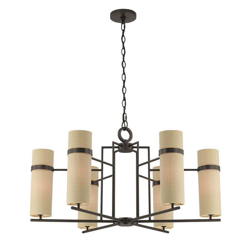 Savoy House Weston 6 Lt Chandelier, Mediterranean