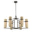 Savoy House Weston 6 Lt Chandelier, Mediterranean