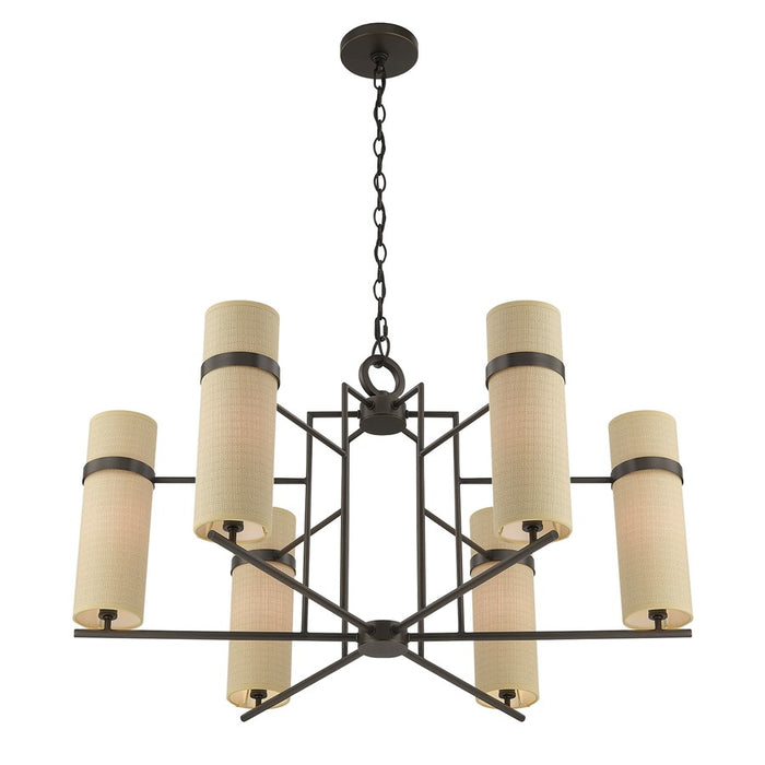 Savoy House Weston 6 Lt Chandelier, Mediterranean