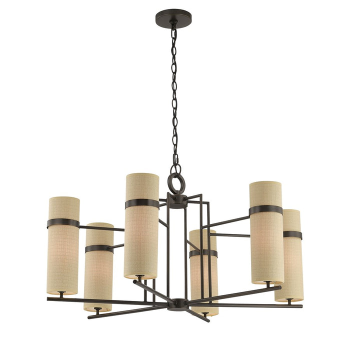 Savoy House Weston 6 Lt Chandelier, Mediterranean