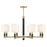 Savoy House Conrad 8 Lt Chandelier, White, Warm Brass - 1-4605-8-322