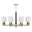 Savoy House Conrad 8 Lt Chandelier, White, Warm Brass