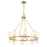 Savoy House Wilkes 8 Lt Chandelier, White, Warm Brass