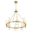 Savoy House Wilkes 8 Lt Chandelier, White, Warm Brass