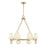 Savoy House Wilkes 8 Lt Chandelier, White, Warm Brass