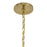 Savoy House Wilkes 8 Lt Chandelier, White, Warm Brass