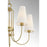 Savoy House Wilkes 5 Lt Chandelier, White, Warm Brass