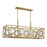 Savoy House Balfour 8 Light Linear Chandelier, Warm Brass