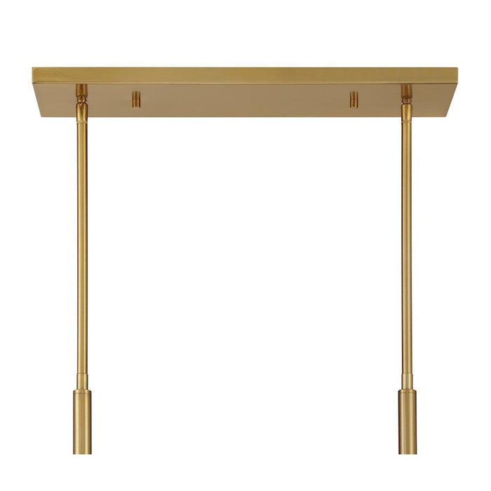 Savoy House Balfour 8 Light Linear Chandelier, Warm Brass