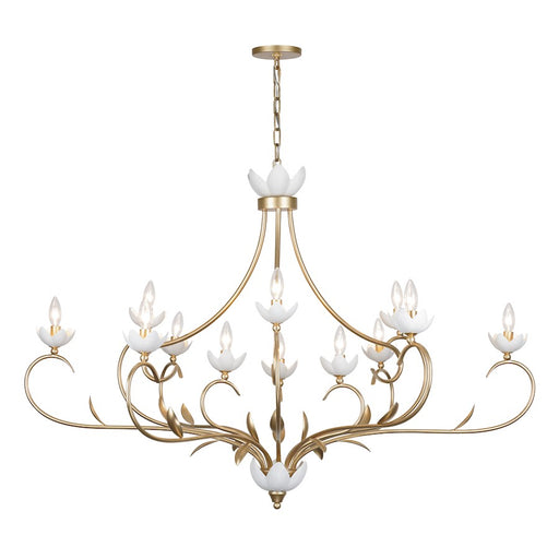 Savoy House Muse 12-Light Chandelier, French Gold/White Cashmere - 1-5186-12-59