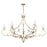 Savoy House Muse 12-Light Chandelier, French Gold/White Cashmere