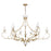 Savoy House Muse 12-Light Chandelier, French Gold/White Cashmere