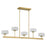 Savoy House Falster 5-Light LED Linear Chandelier, Warm Brass