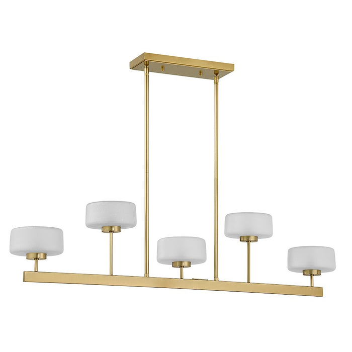 Savoy House Falster 5-Light LED Linear Chandelier, Warm Brass