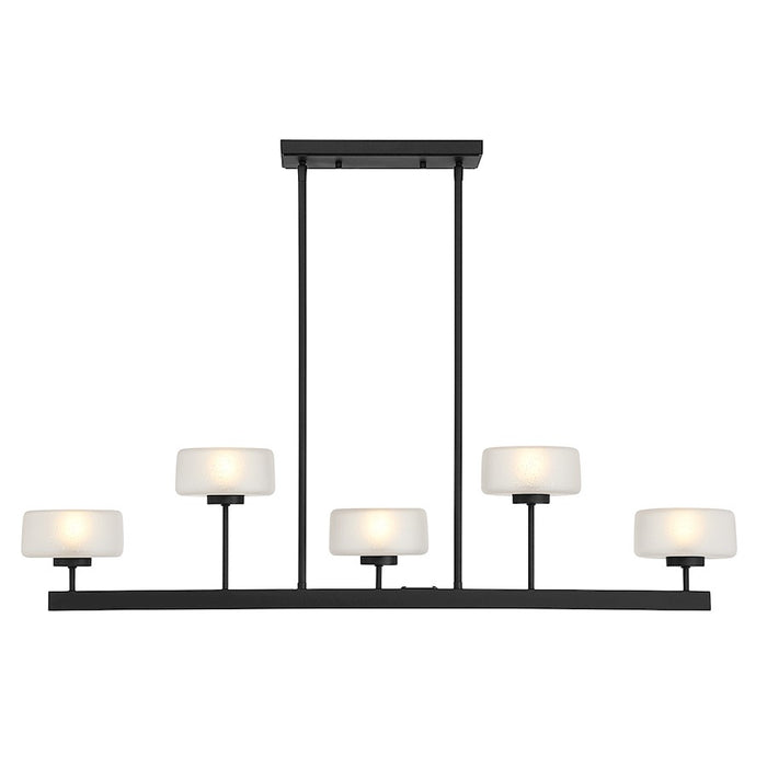 Savoy House Falster 5-Light LED Linear Chandelier, Matte Black