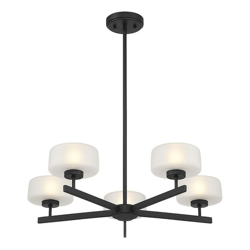 Savoy House Falster 5-Light LED Chandelier, Matte Black
