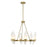 Savoy House Nouvel 6-Light Chandelier, Warm Brass - 1-5500-6-322