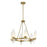 Savoy House Nouvel 6-Light Chandelier, Warm Brass