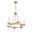 Savoy House Nouvel 6-Light Chandelier, Warm Brass