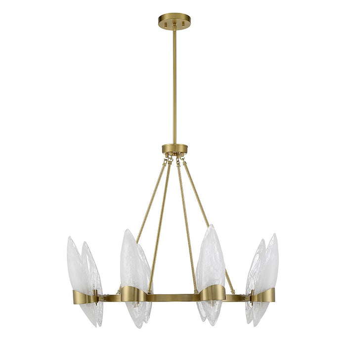 Savoy House Nouvel 8-Light Chandelier, Warm Brass