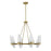 Savoy House Nouvel Chandelier, Brass/Handmade Strie