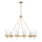 Savoy House Nouvel 12 Light Chandelier, Brass/Handmade Strie