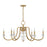 Savoy House Bergdorf 6-Light Chandelier, Warm Brass