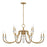 Savoy House Bergdorf 12-Light Chandelier, Warm Brass - 1-5803-12-322