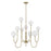 Savoy House Chester 9 Lt Chandelier, White Opal, Noble Brass