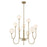 Savoy House Chester 9 Lt Chandelier, White Opal, Noble Brass