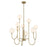 Savoy House Chester 9 Lt Chandelier, White Opal, Noble Brass