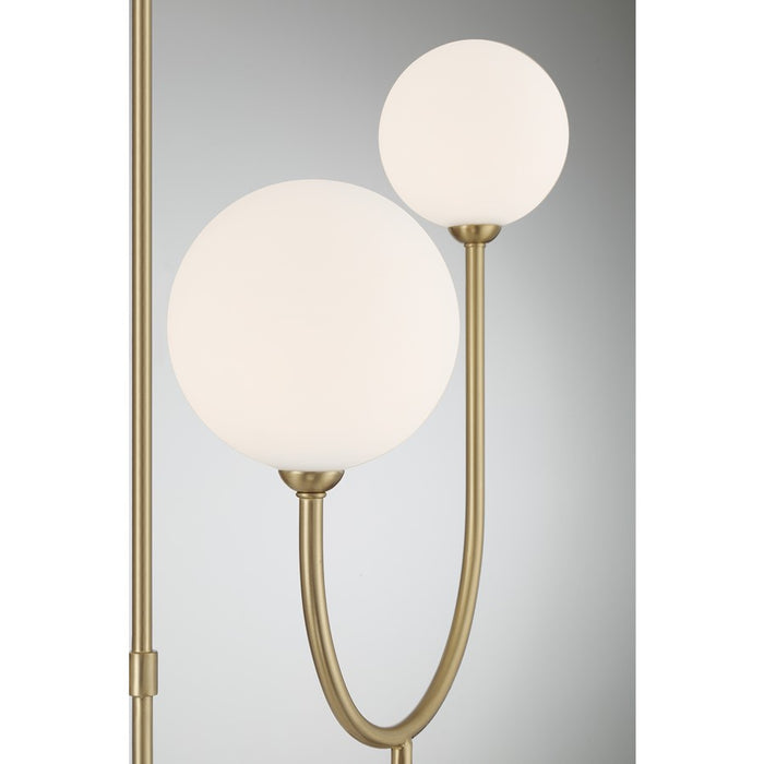 Savoy House Chester 9 Lt Chandelier, White Opal, Noble Brass
