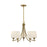 Savoy House Essentials Octave Lt Chandelier, Warm Brass - 1-6032-5-322