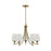 Savoy House Essentials Octave Lt Chandelier, Warm Brass
