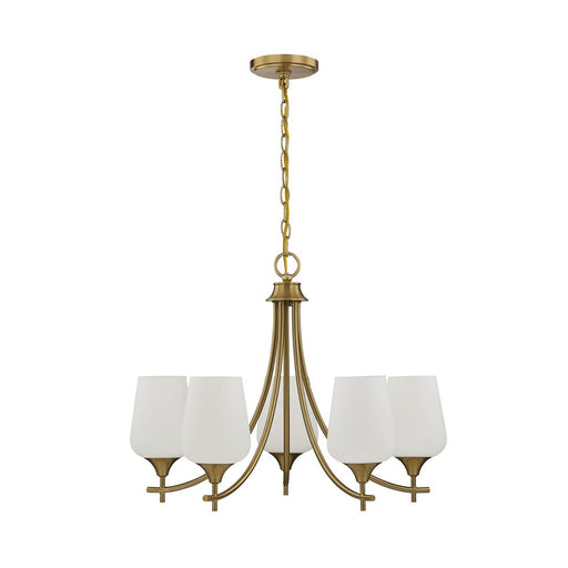 Savoy House Essentials Octave Lt Chandelier, Warm Brass