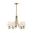 Savoy House Essentials Octave Lt Chandelier, Warm Brass