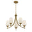 Savoy House Essentials Octave Lt Chandelier, Warm Brass