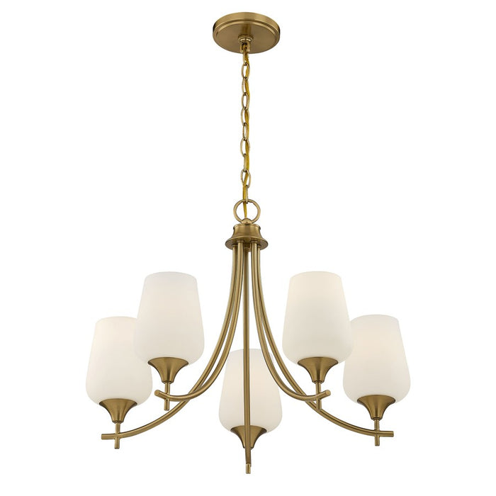 Savoy House Essentials Octave Lt Chandelier, Warm Brass