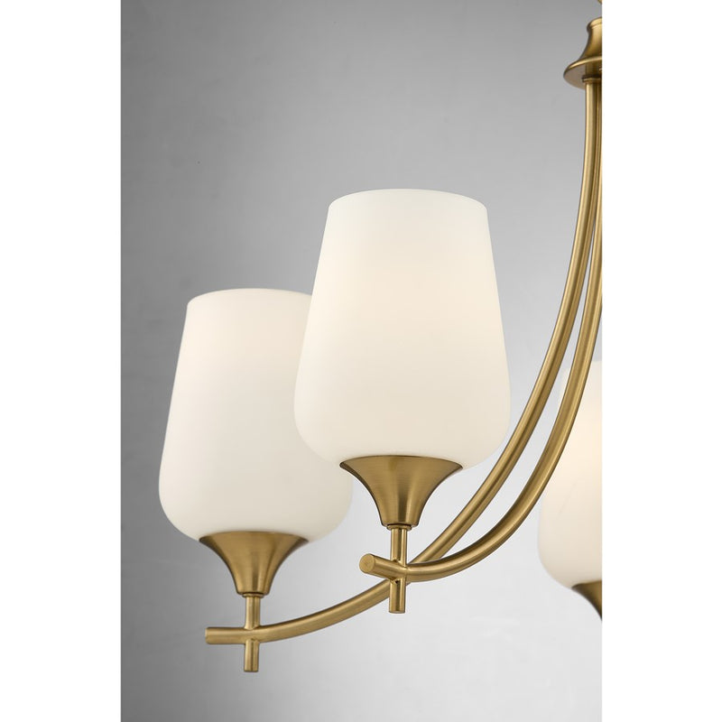 Savoy House Essentials Octave Lt Chandelier, Warm Brass