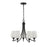Savoy House Essentials Octave Lt Chandelier, White, Matte Black