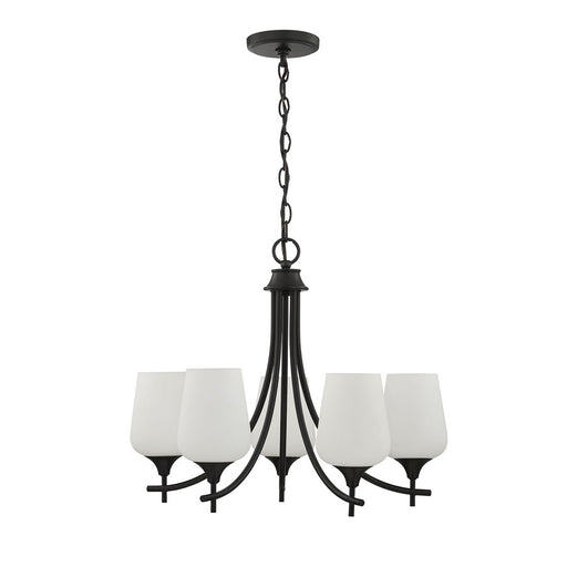Savoy House Essentials Octave Lt Chandelier, White, Matte Black