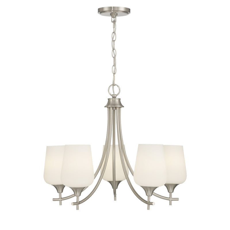 Savoy House Essentials Octave Lt Chandelier, Satin, Satin Nickel