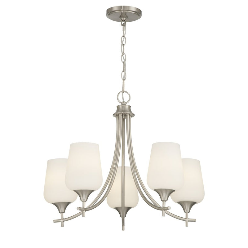 Savoy House Essentials Octave Lt Chandelier, Satin, Satin Nickel
