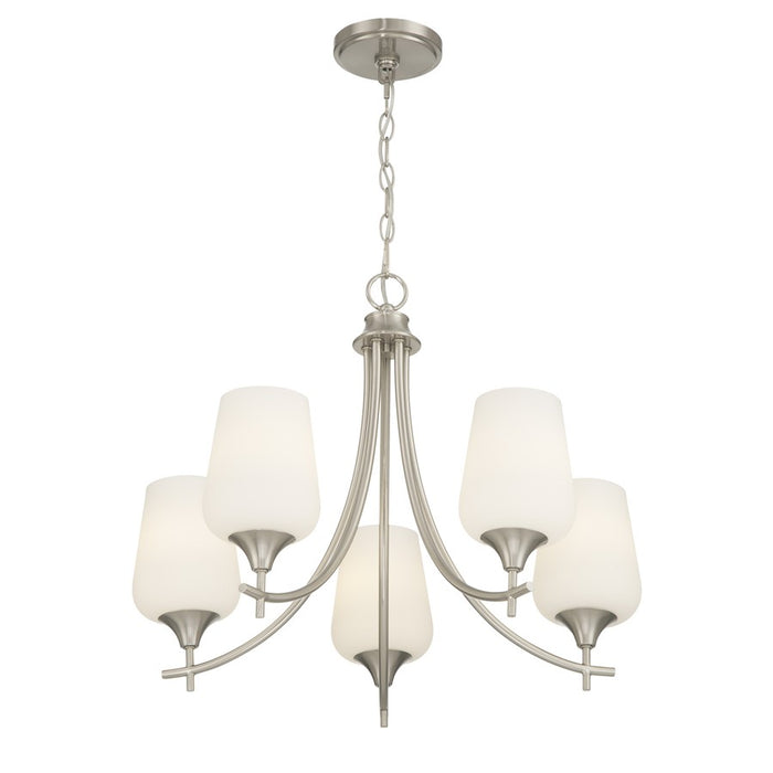 Savoy House Essentials Octave Lt Chandelier, Satin, Satin Nickel