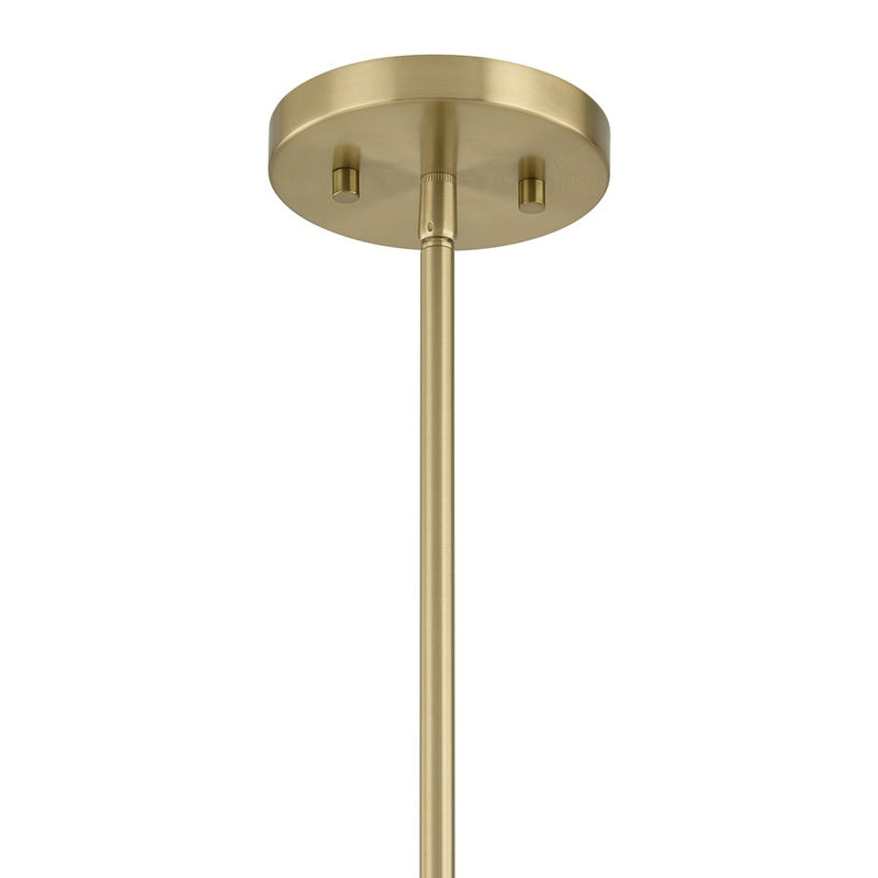 Savoy House Rosa 6 Lt Chandelier, White, Noble Brass