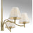 Savoy House Rosa 6 Lt Chandelier, White, Noble Brass