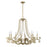 Savoy House Lombard 8 Light Chandelier, Noble Brass