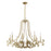 Savoy House Lombard 8 Light Chandelier, Noble Brass