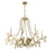 Savoy House Lombard 8 Light Chandelier, Noble Brass